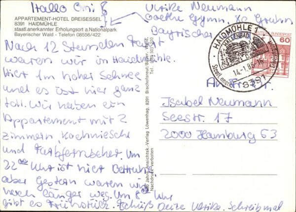 Haidmuehle Appartement Hotel Dreisessel Langlauflo – Bild 2