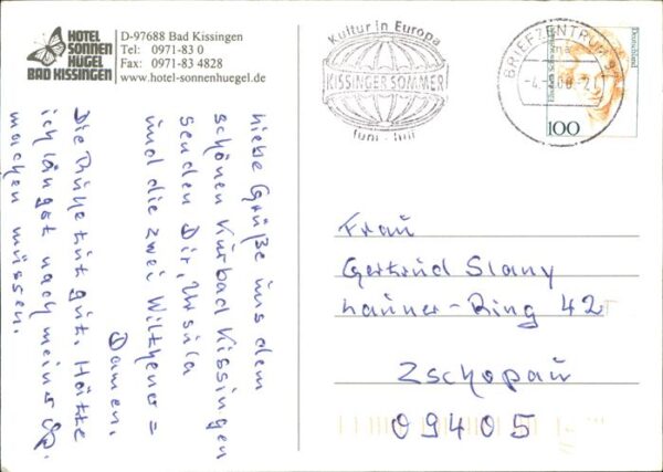 Bad Kissingen Hotel Sonnenhügel Schwimmbad Sauna Rest – Bild 2