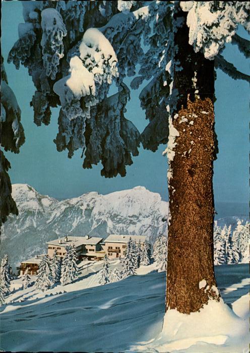 Bad Reichenhall Berghotel Predigtstuhl Winterimpression