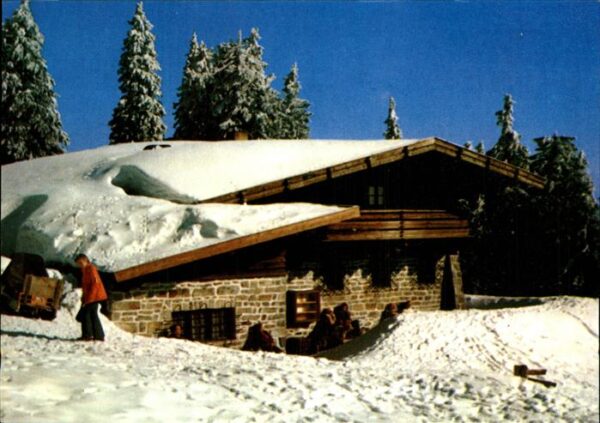 Finsterau Bayerischer Wald Lusenschutzhaus Lusengipfel Berghütte N