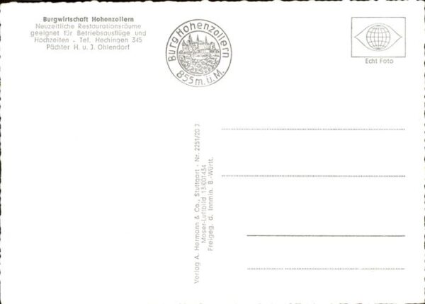 Hechingen Burgwirtschaft Hohenzollern Fliegeraufn – Bild 2