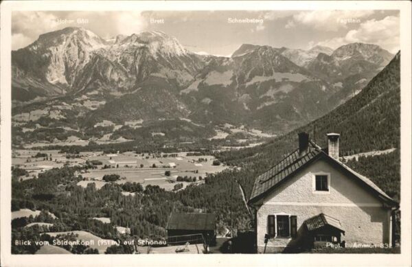 Schoenau Koenigssee Panorama Blick vom Söldenköpfl Alpenpan
