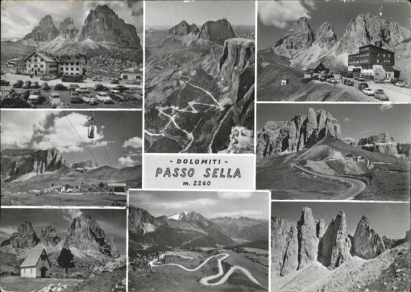 Passo Sella Sellajoch Pass Strasse Berghotel Restau