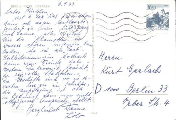Brela Hotel Berulia Strand Fliegeraufnahme – Bild 2