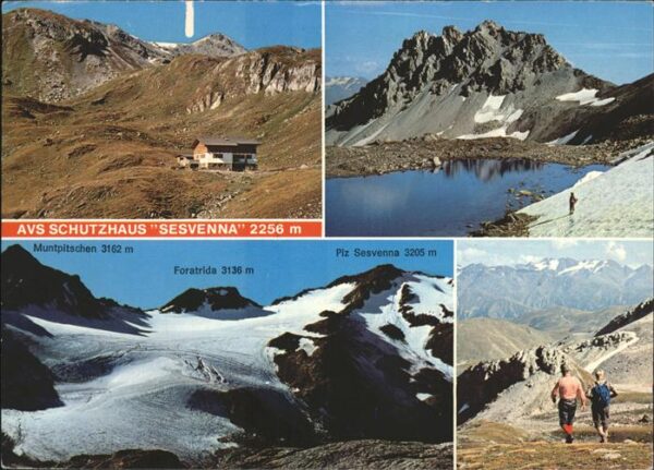 Schlinig Mals Suedtirol AVS Schutzhaus Sesvenna Bergsee Gletsch