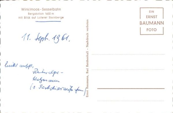 Winklmoos Winkelmoos Sesselbahn Bergstation Loferer Steinber – Bild 2