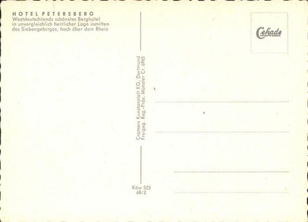 Siebengebirge Hotel Petersberg Fliegeraufnahme – Bild 2