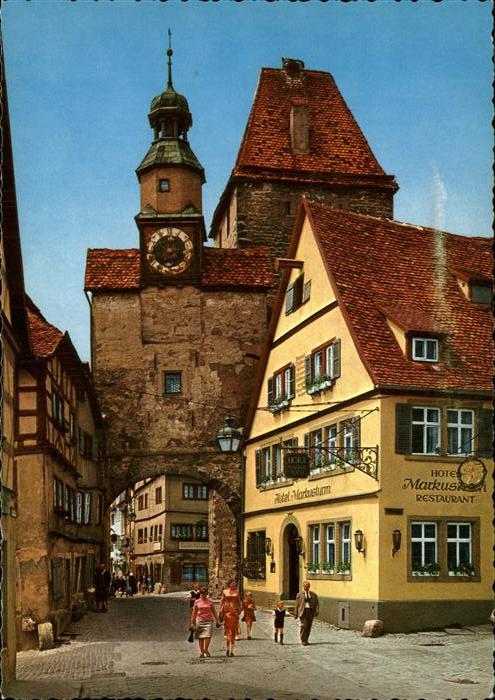 Rothenburg Tauber Markusturm St. Marks Tower