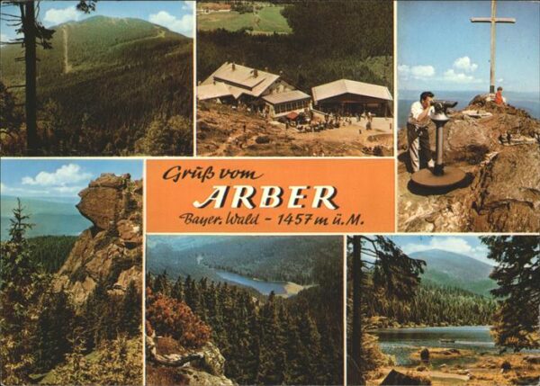 Arberhuette Arber See Bayrischer Wald Gipfelkreuz
