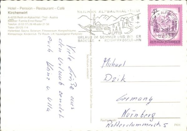 Reith Alpbachtal Hotel Pension Restaurant Cafe Kirchenwi – Bild 2