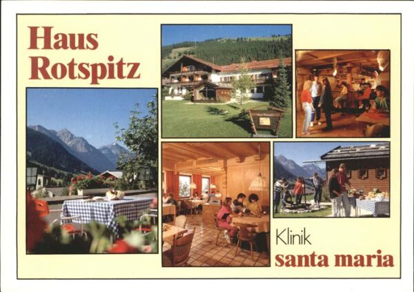 Oberjoch Haus Rotspitz Klinik Santa Maria