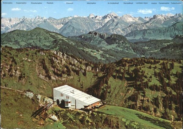 Oberstaufen Hochgratbahn-Bergstation Allgäuer Hocha