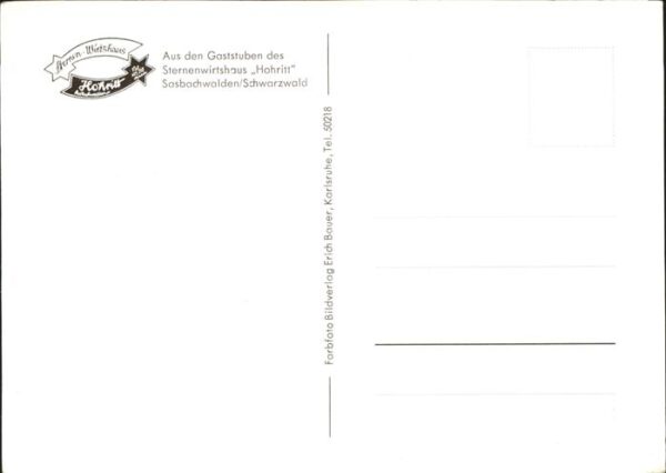 Sasbachwalden Sternenwirtshaus Hohritt – Bild 2