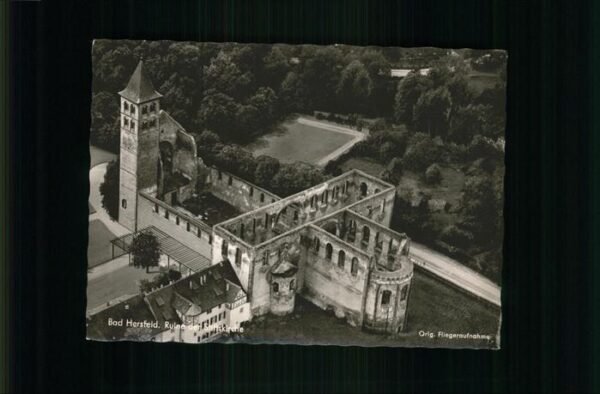 Bad Hersfeld Ruine Stiftskirche Fliegeraufnahme