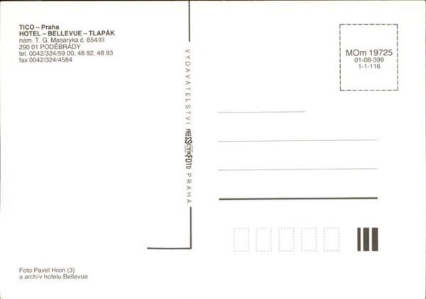 Praha Prahy Prague Tico Hotel Bellevue Tlapak – Bild 2