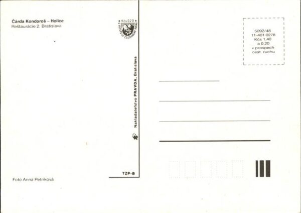 Bratislava Pressburg Pozsony Carda Kondoros Holice – Bild 2
