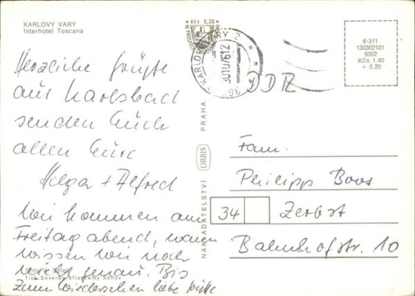 Karlovy Vary Inter Hotel Toscana Wappen – Bild 2