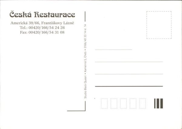 Frantiskovy Lazne Ceska Restaurace – Bild 2