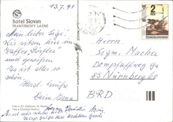 Frantiskovy Lazne Hotel Slovan – Bild 2