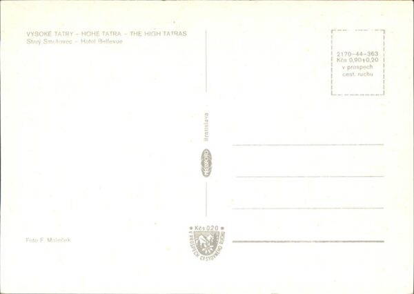 Bratislava Pressburg Pozsony Vysoke Tatry Hohe Tatra – Bild 2