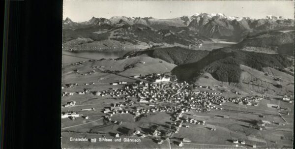 Einsiedeln SZ Sihlsee Glärnisch Glarner Alpen Flieger