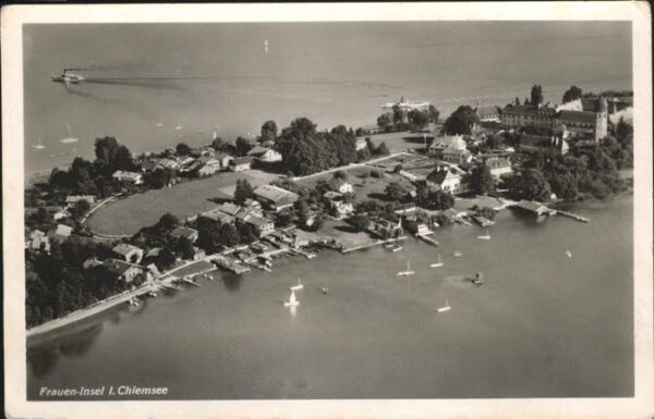 Fraueninsel Chiemsee Fliegeraufnahme mit Kloster Frauenwörth