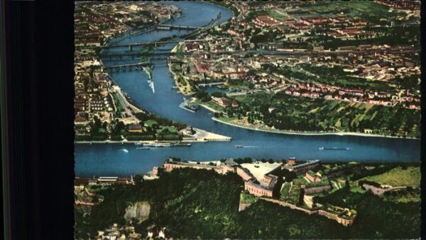 Koblenz Rhein Mündung Mosel in Rhein Deutsches Eck De