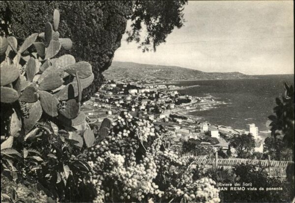 San Remo Vista panoramica da ponente Riviera dei