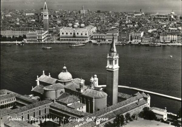 Venezia Venedig Panorama da S. Giorgio dall'aereo