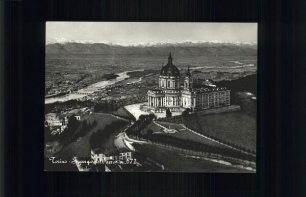 Torino Basilica Superga dall'aereo