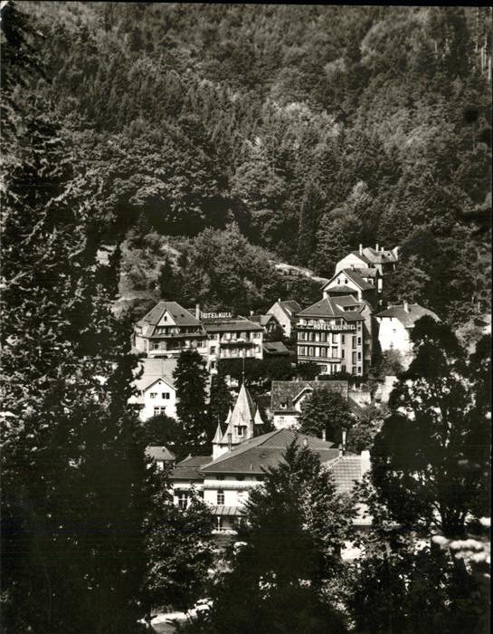 Bad Herrenalb Teilansicht Hotels Heilklimatischer Kur