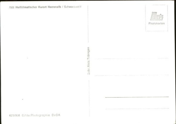 Bad Herrenalb Teilansicht Hotels Heilklimatischer Kur – Bild 2