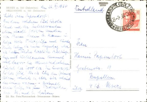 Bressanone Gesamtansicht mit Dolomiten – Bild 2
