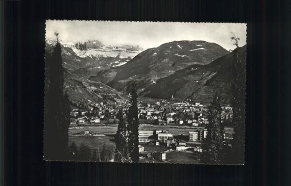 Bolzano Panorama verso il Catinaccio Dolomiti R