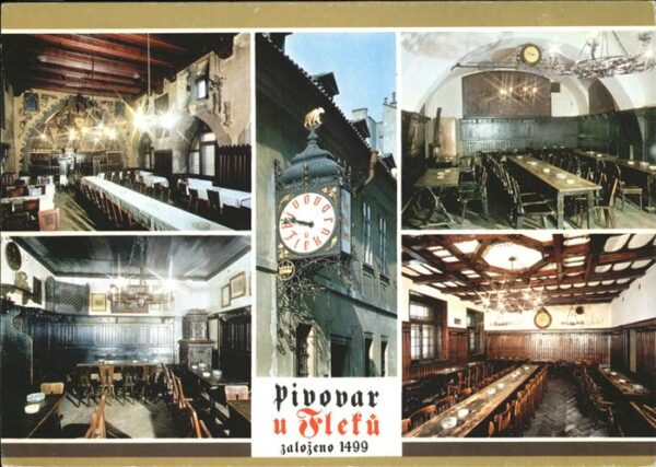Praha Prahy Prague Pivovar U Fleku Restaurant