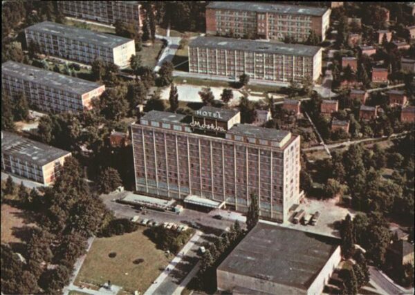 Gottwaldov Tschechien Hotel Moskva Fliegeraufnahme