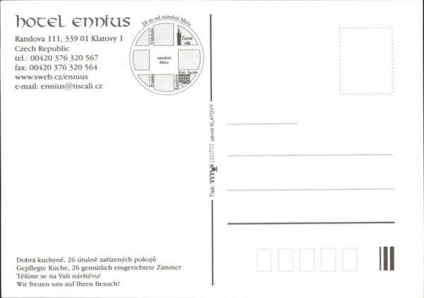 Klatovy Hotel Ennius Kirche – Bild 2