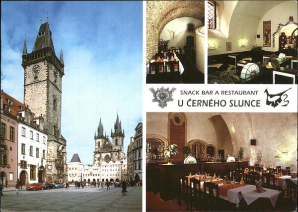 Praha Prahy Prague Snack Bar Restaurant Cerneho Slunce Rat