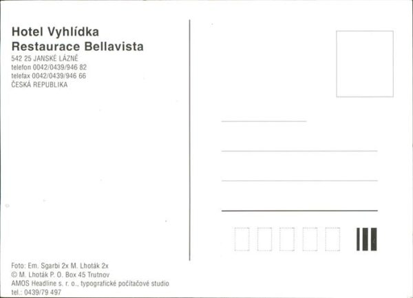 Janske Lazne Hotel Vyhlidka Restaurace Bellavista Pa – Bild 2