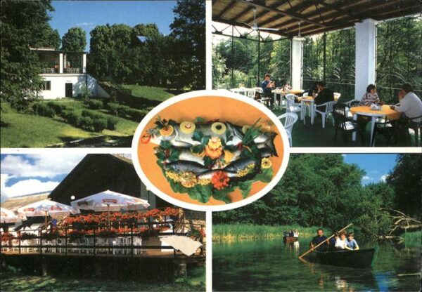 Krutyn Lesna Camping Restaurant Terrasse See B