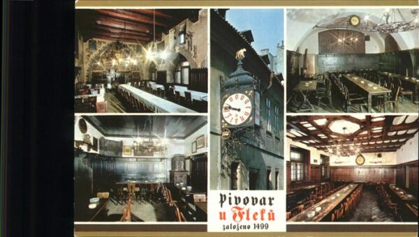 Praha Prahy Prague Pivovar u Fleku Brauerei Restaurant
