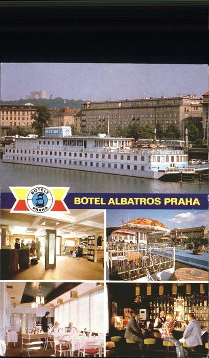 Praha Prahy Prague Botel Albatros Schiffshotel Restaurant