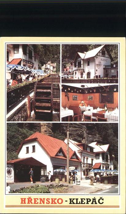 Hrensko Hotel Klepac Restaurant Wasserrad