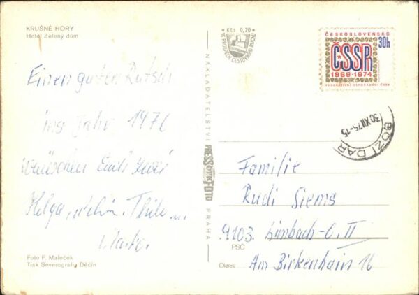 Gottesgab Bozi Dar Hotel Zeleny dum Krusne Hory Erzgebirge – Bild 2