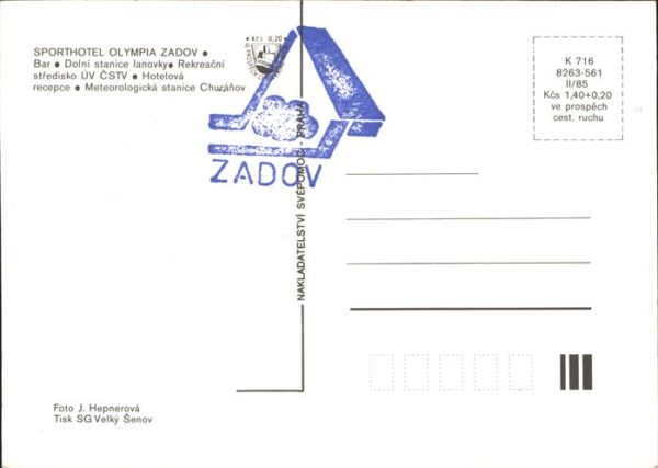Stachy Susice Okres Pachatice Sporthotel Olympia Zadov Lift – Bild 2