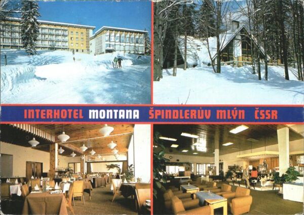 Spindlermuehle Spindleruv Mlyn Interhotel Montana Restaurant im Winter