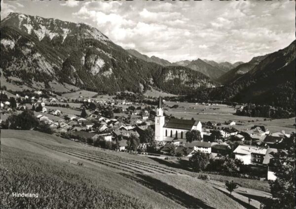 Bad Oberdorf Ortsansicht mit Kirche Panorama Allgäue