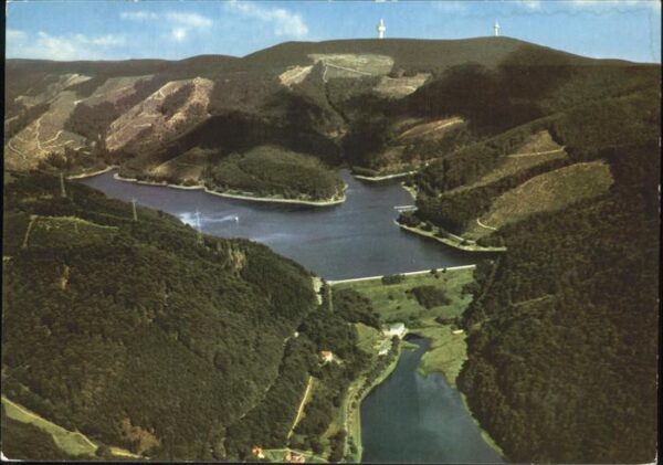 Bad Lauterberg Odertalsperre Stausee Fliegeraufnahme