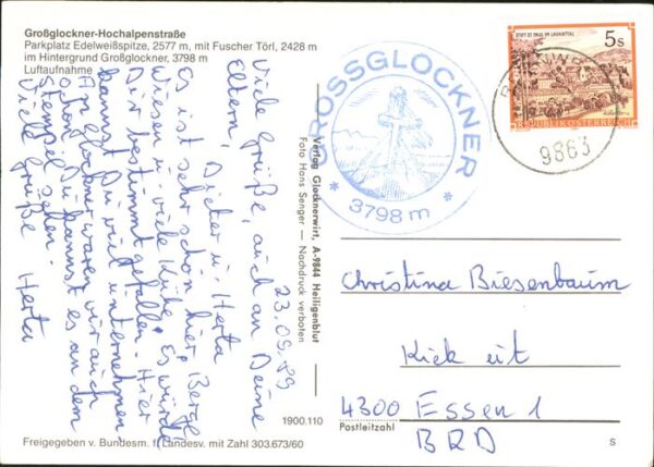 Heiligenblut Kaernten Grossglockner Hochalpenstrasse Parkplat – Bild 2