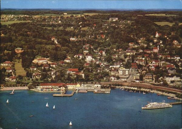 Starnberg mit Söcking See Hafen Schiff Fliegerauf